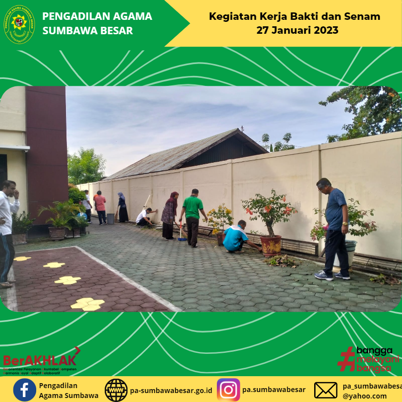 20230127 Kerja Bakti dan Senam 1