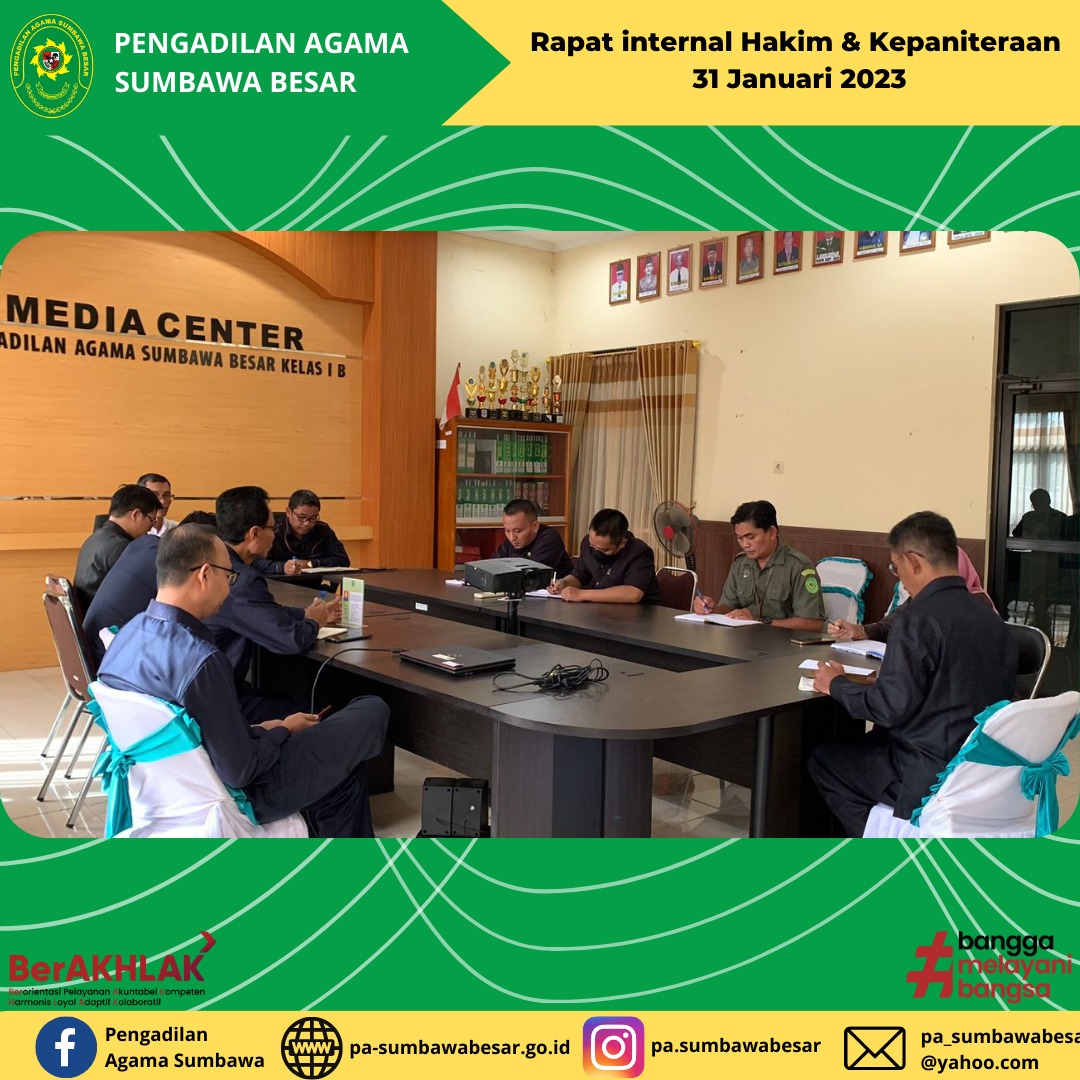 20230131 Rapat Internal Hakim dan Kepaniteraan 1