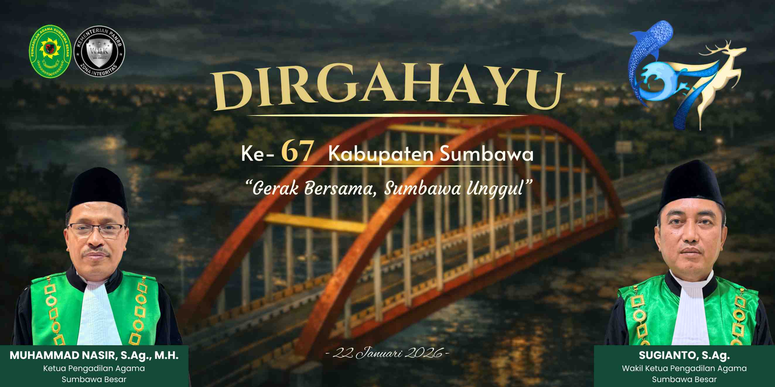 Banner ulang tahun kabupaten sumbawa